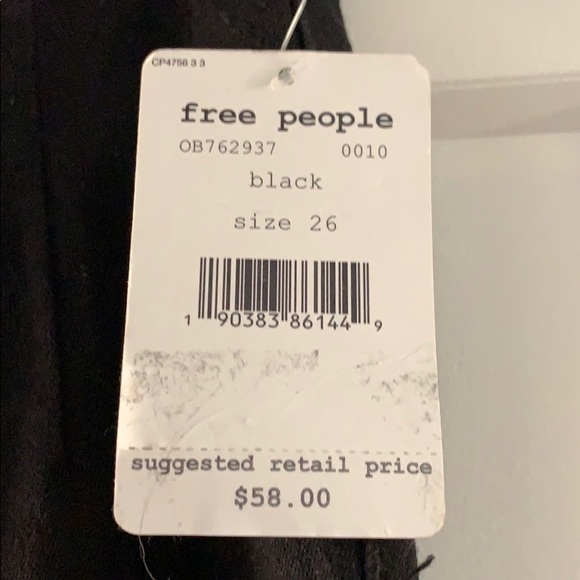 Free People Jeans Jeggings Skinny Pull on Pants size 26 NWT - Picture 2 of 5